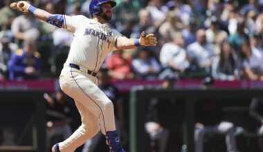 Mariners slugger Cal Raleigh leads MLB in homers and is on pace to set a season record for catchers