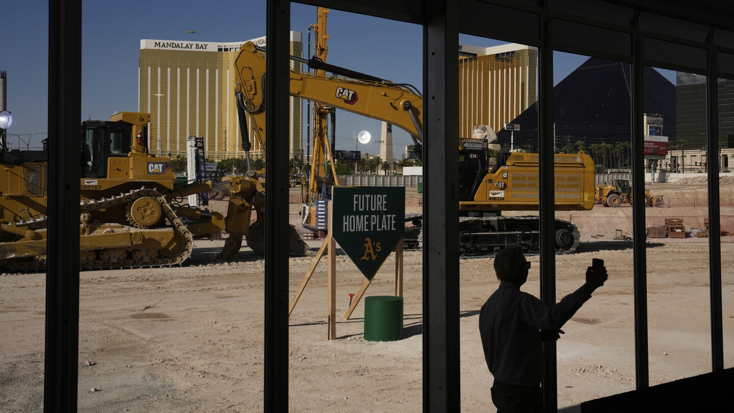 Athletics break ground on $1.75B Las Vegas stadium