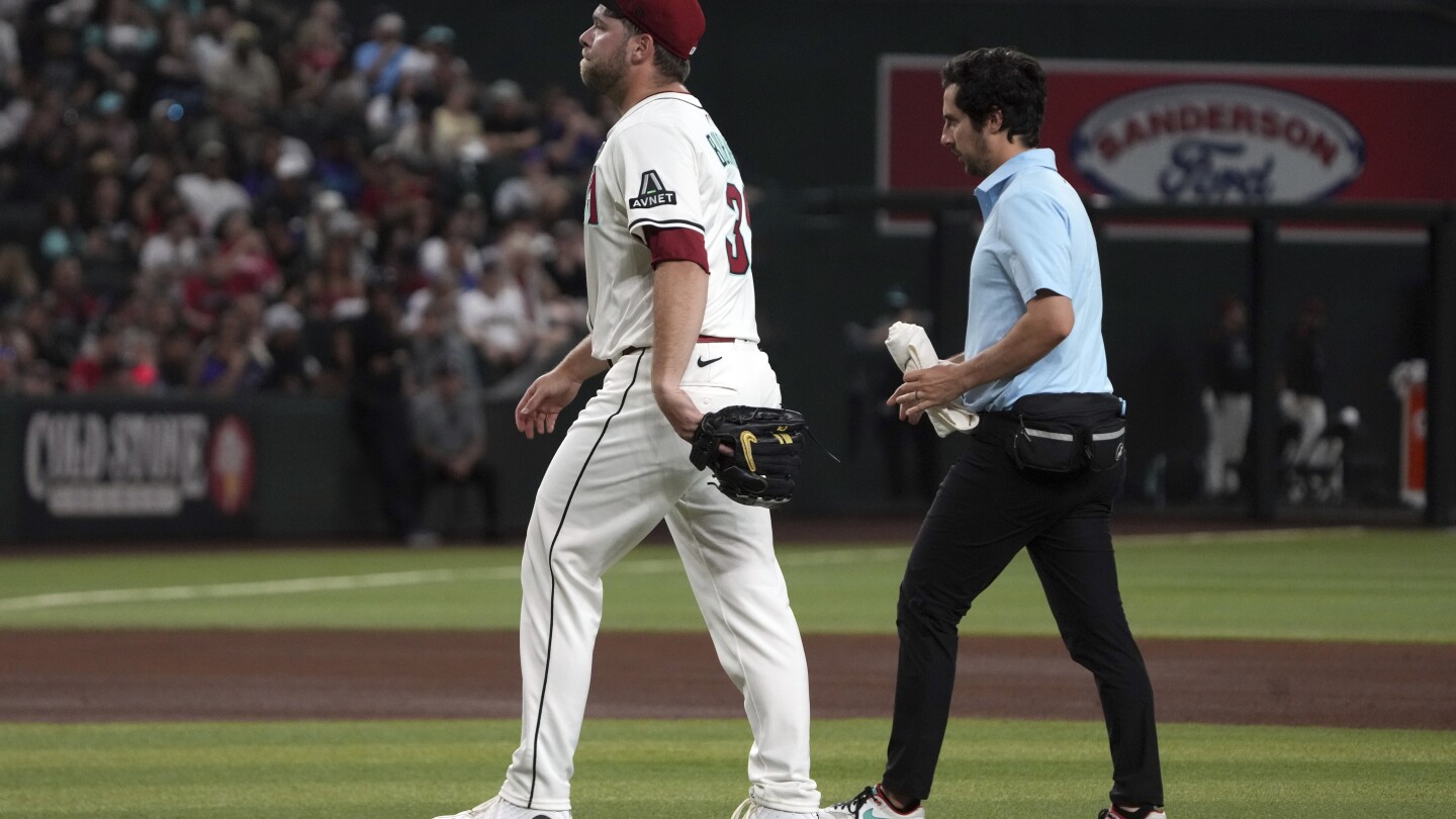 Diamondbacks beat Nationals 3-1 but lose starting pitcher Corbin Burnes to possible injury