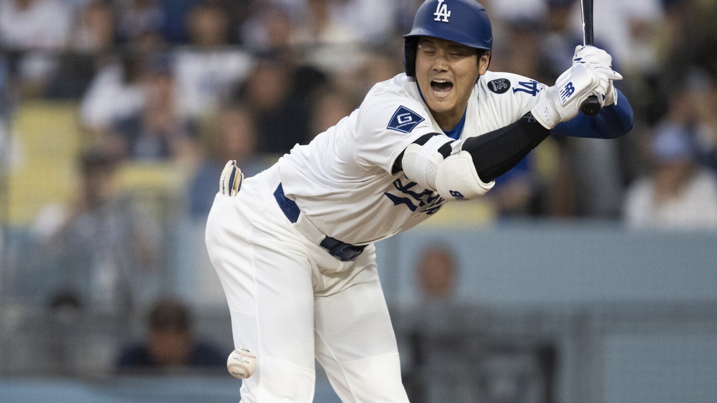 Tatis, Ohtani and Iglesias hit by pitches. Dodgers manager Dave Roberts gets ejected vs Padres