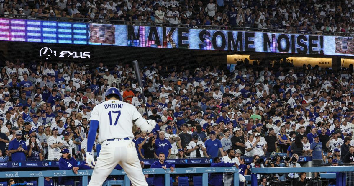 Letter: They need to turn down the volume at Dodger Stadium