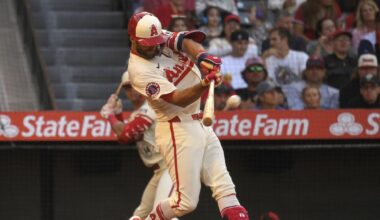 Jo Adell and Chris Taylor power Angels to comeback over Mariners