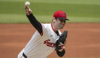 Angels struggle against Guardians' Gavin Williams in series loss