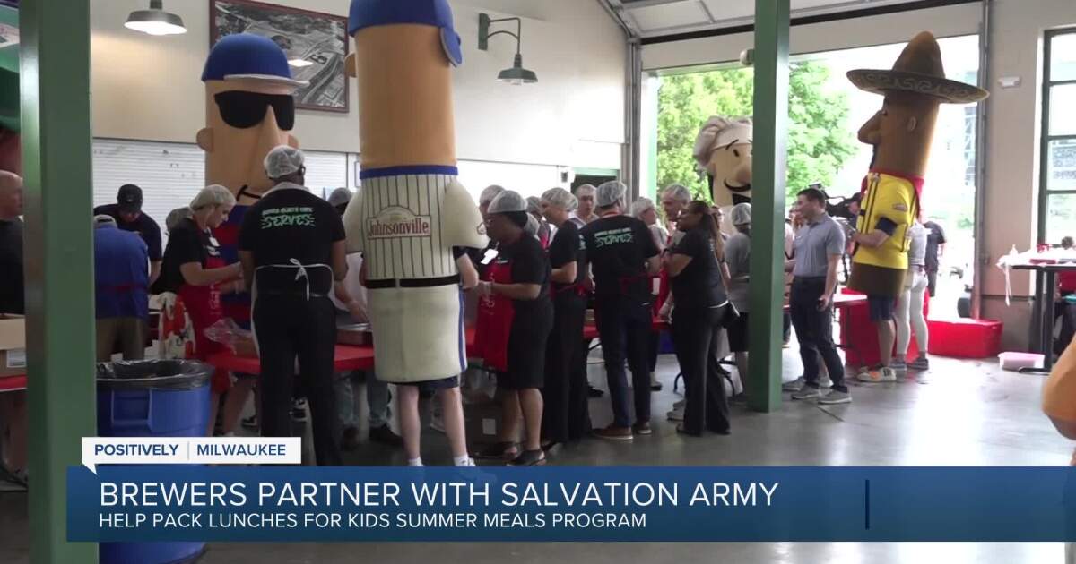 Brewers team up with Salvation Army to provide meals for children