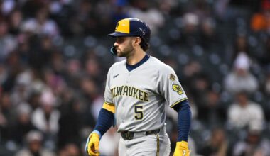 Garrett Mitchell suffers shoulder injury during rehab assignment