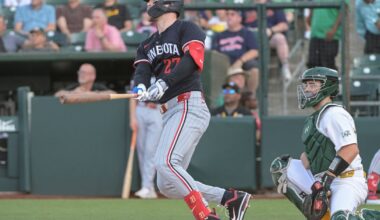 Minnesota Twins 6, Temporarily Sacramento Athletics 1: Midnight trifecta