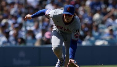 Adventures of Brett Baty at Third Base against the Dodgers