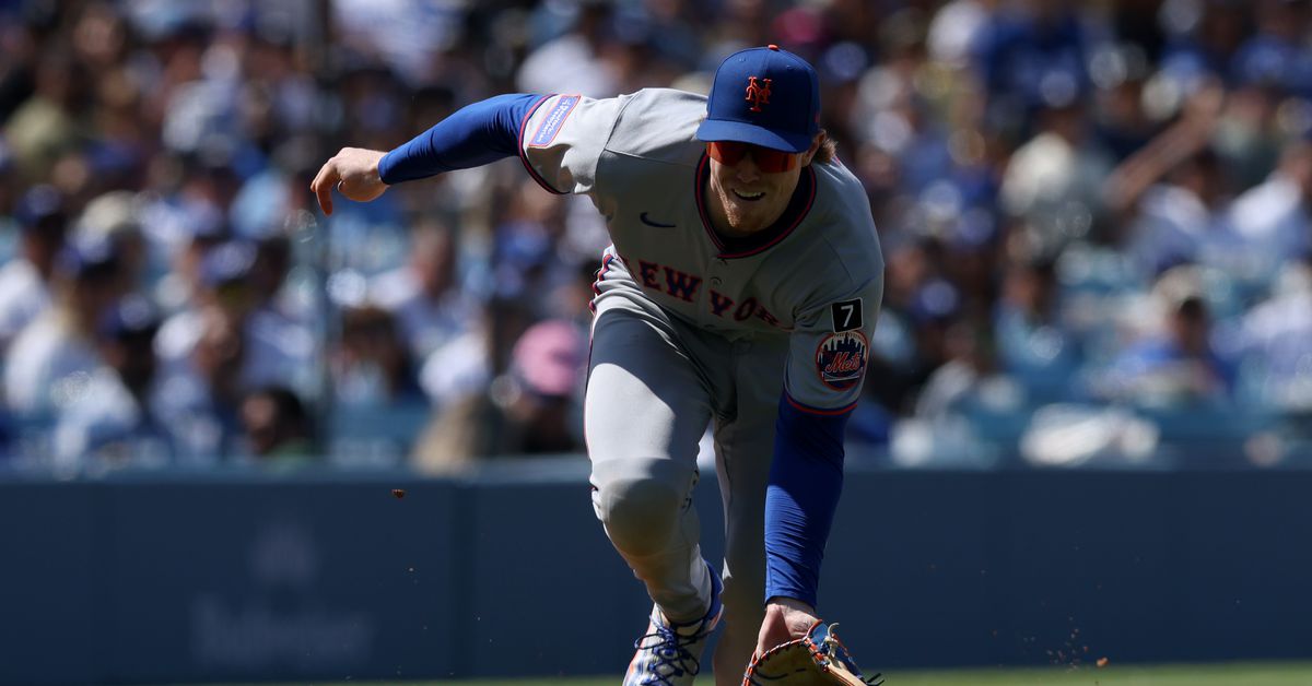 Adventures of Brett Baty at Third Base against the Dodgers