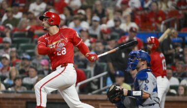 Cardinals shut out Dodgers 5-0 Friday at Busch Stadium.