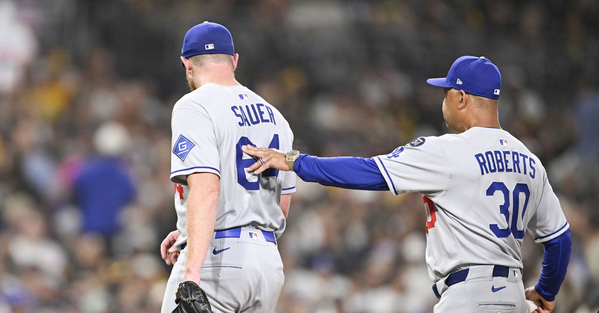 Dodgers roster: Matt Sauer optioned to AAA, Emmet Sheehan off IL