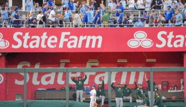 Royals try ninth-inning comeback against Athletics but fall short 6-4