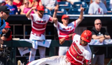 Louisville survives, advances with 8-3 win over Arizona at CWS