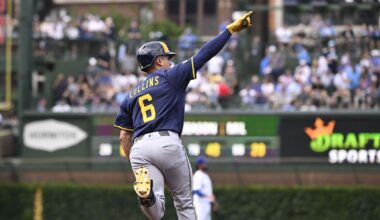 Brewers hold on for exciting 8-7 victory at Wrigley Field
