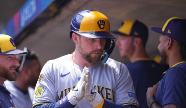 Brewers hold on for tense 9-8 victory to sweep Twins