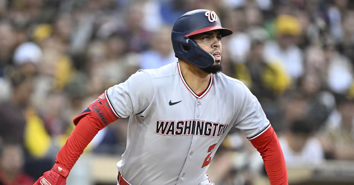Luis Garcia Jr. is swinging a red hot bat for the Washington Nationals