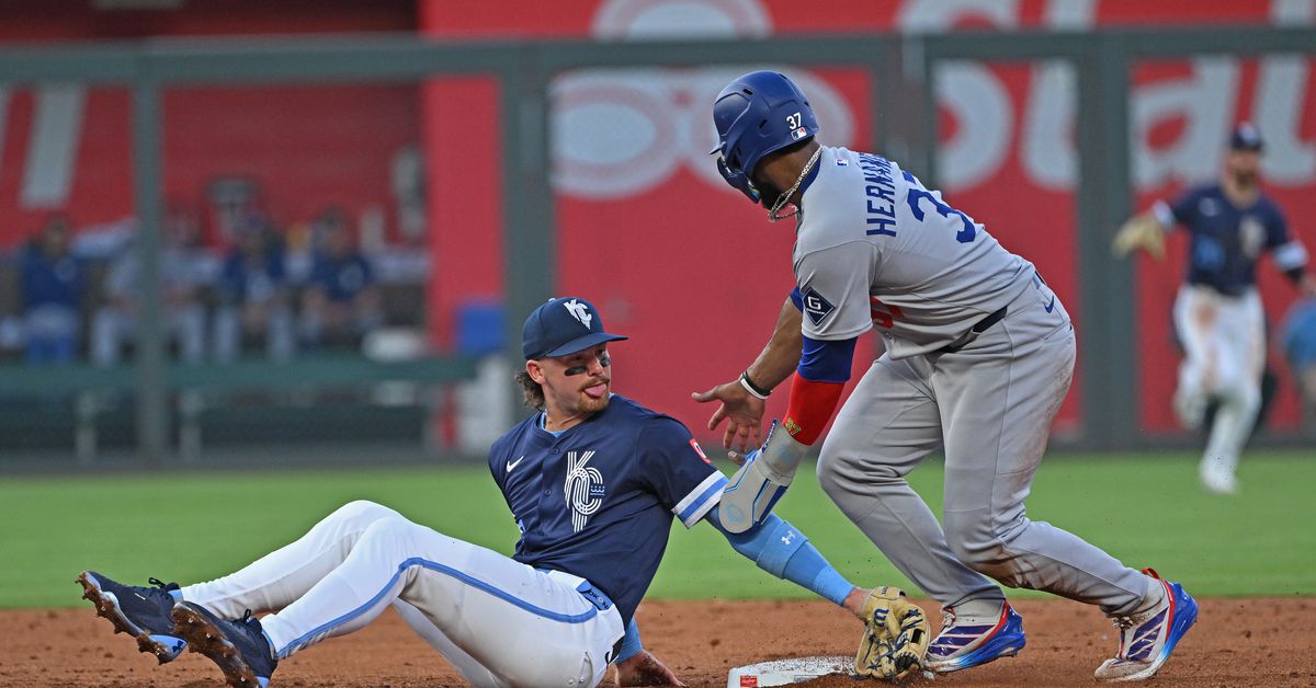 Kansas City Royals lose 5-4 to LA Dodgers in back-and-forth game
