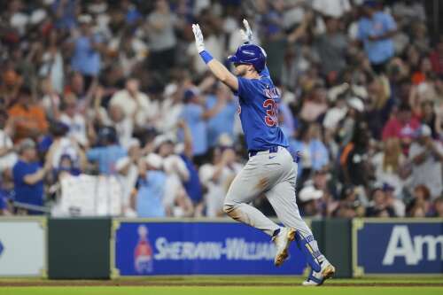 Tucker enjoys huge game against former team as Cubs hammer Astros