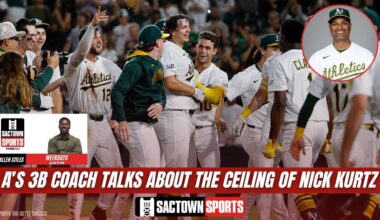 Video: A's 3B Coach has his praise for Nick Kurtz after game winning 9th inning home run