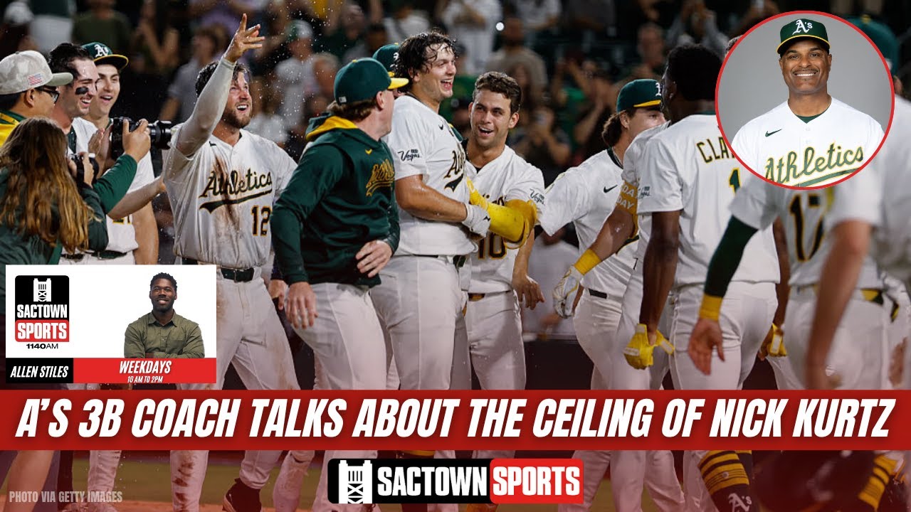 Video: A's 3B Coach has his praise for Nick Kurtz after game winning 9th inning home run