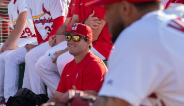 Springfield Cardinals' Nick Raquet has traded the cubicle for the pitcher's mound