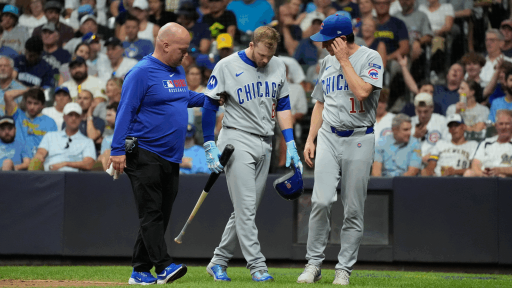 Cubs, Ian Happ optimistic following X-rays after fouling ball off shin