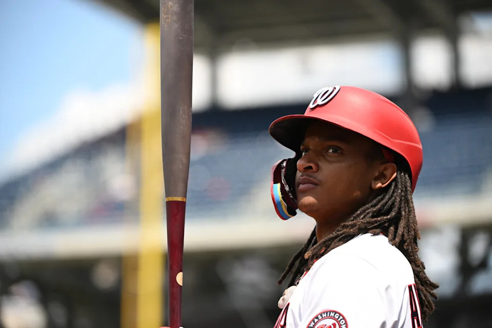 Washington Nationals shortstop CJ Abrams (5)© Rafael Suanes-Imagn Images