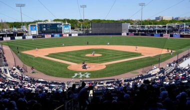The Tampa Bay Rays will play their 2025 home schedule at Steinbrenner Field in Tampa. (AP Photo/Lynne Sladky, File)