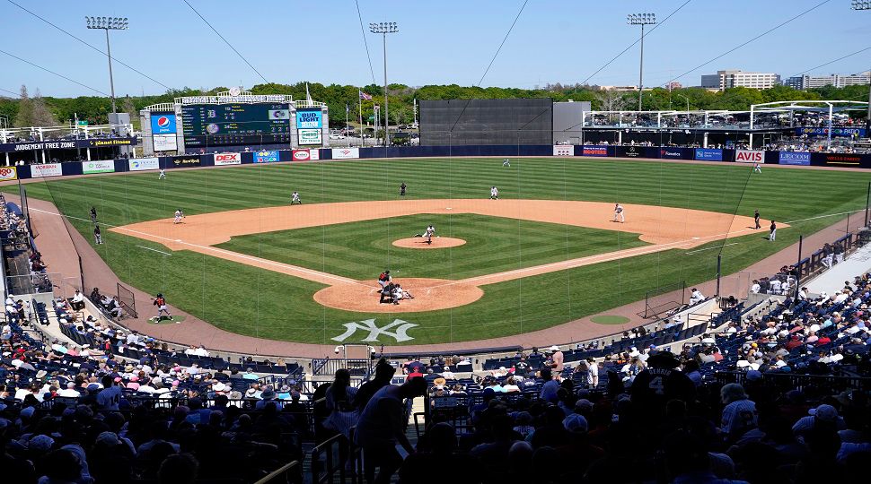 The Tampa Bay Rays will play their 2025 home schedule at Steinbrenner Field in Tampa. (AP Photo/Lynne Sladky, File)
