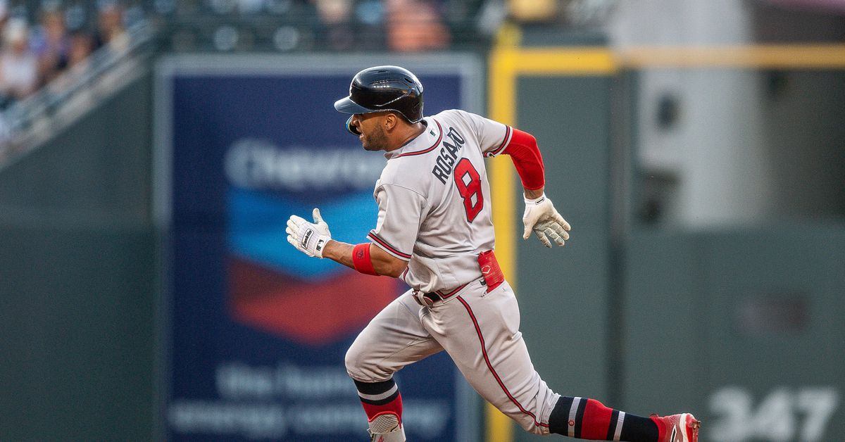 Eddie Rosario gets a start as Atlanta Braves look to sweep Colorado Rockies
