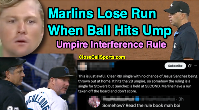 Marlins Lose Run on Umpire Interference as Ball Hits U2