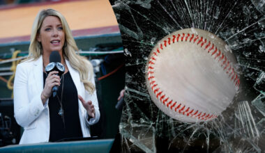 Audra Martin Stomach Bruise Foul Ball Twins