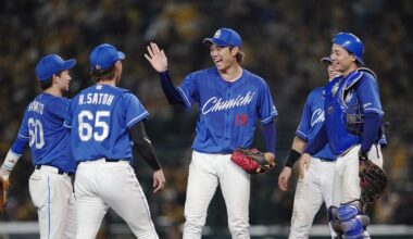 Baseball: Takahashi tames Tigers as Dragons win 6th straight game