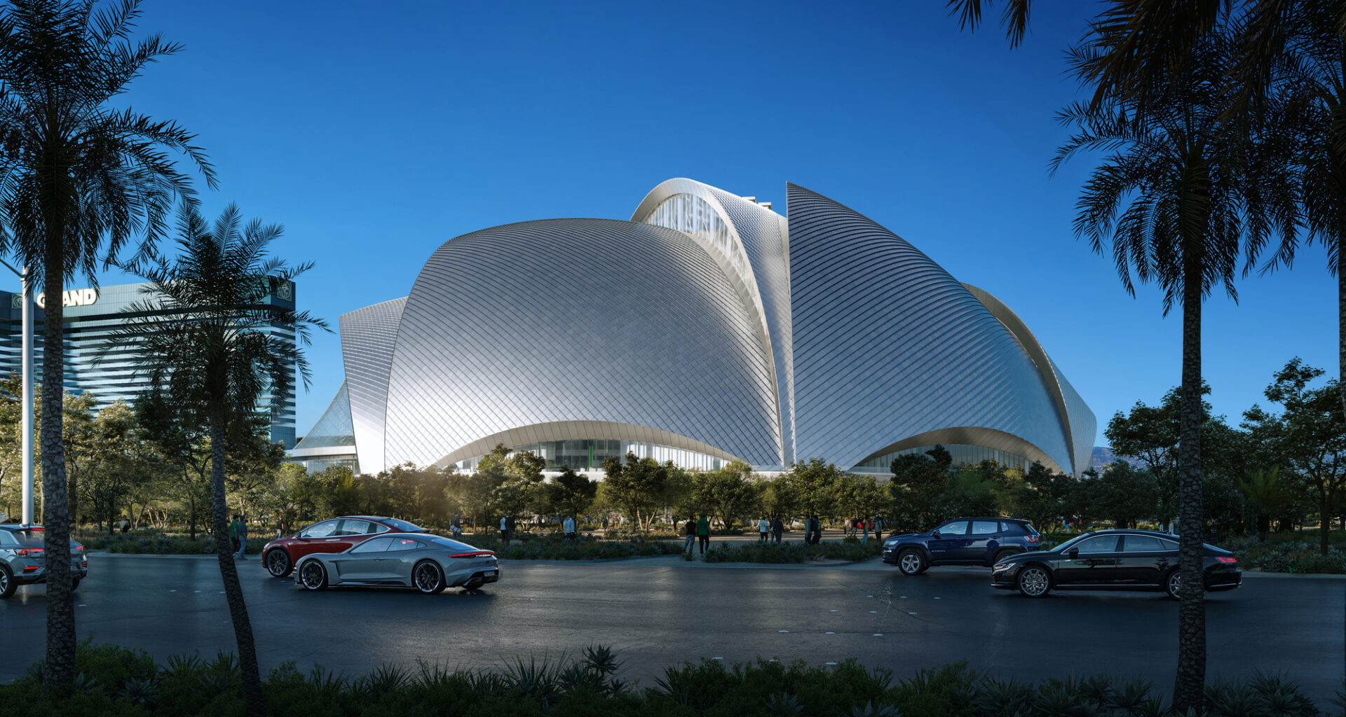 BIG and HNTB Reveal New Renderings for the Athletics' Upcoming Ballpark in Las Vegas