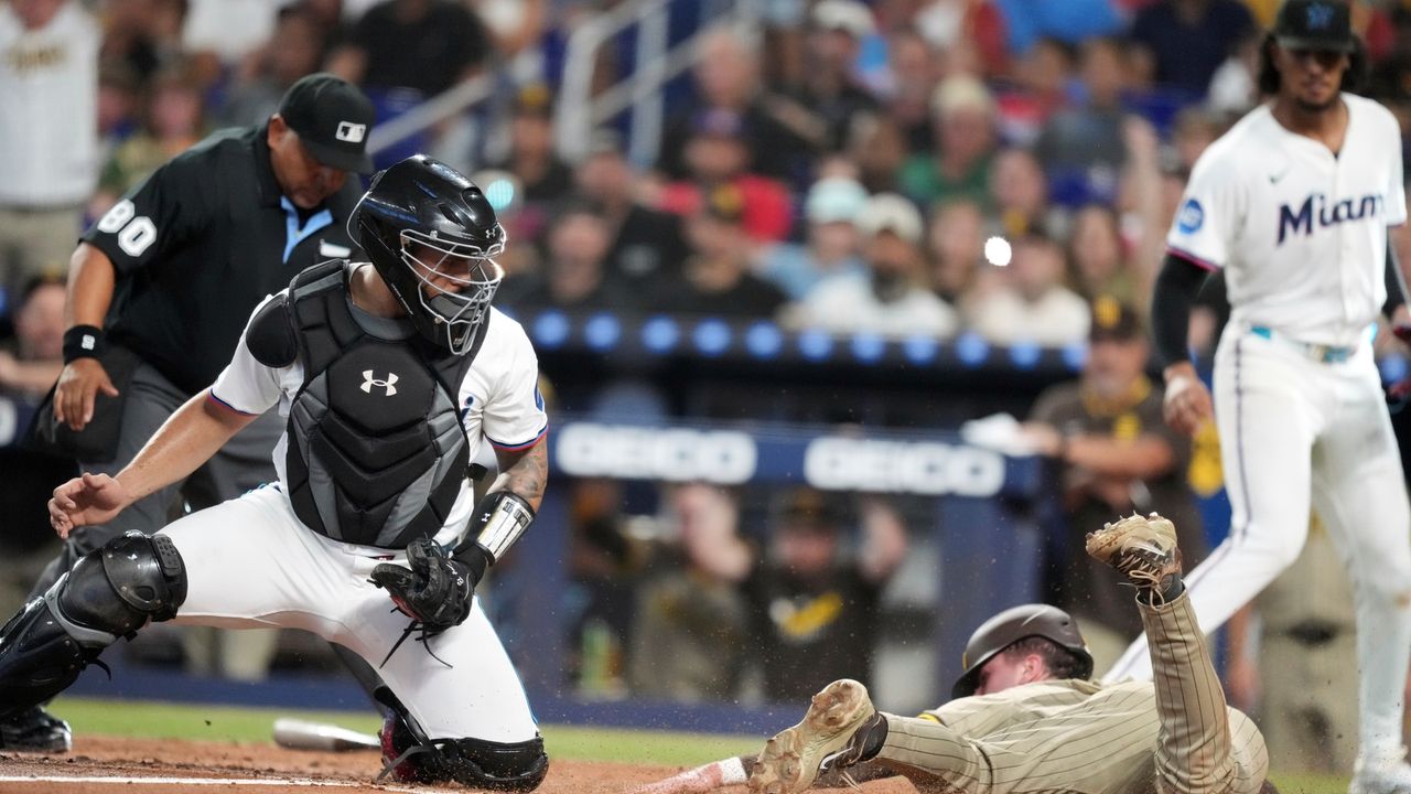 Merrill, Maldonado deliver RBI hits in the 2nd inning as Padres hold on to beat Marlins 2-1