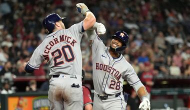 Brice Matthews hits first 2 big-league homers, leads Astros past the D-backs 6-3