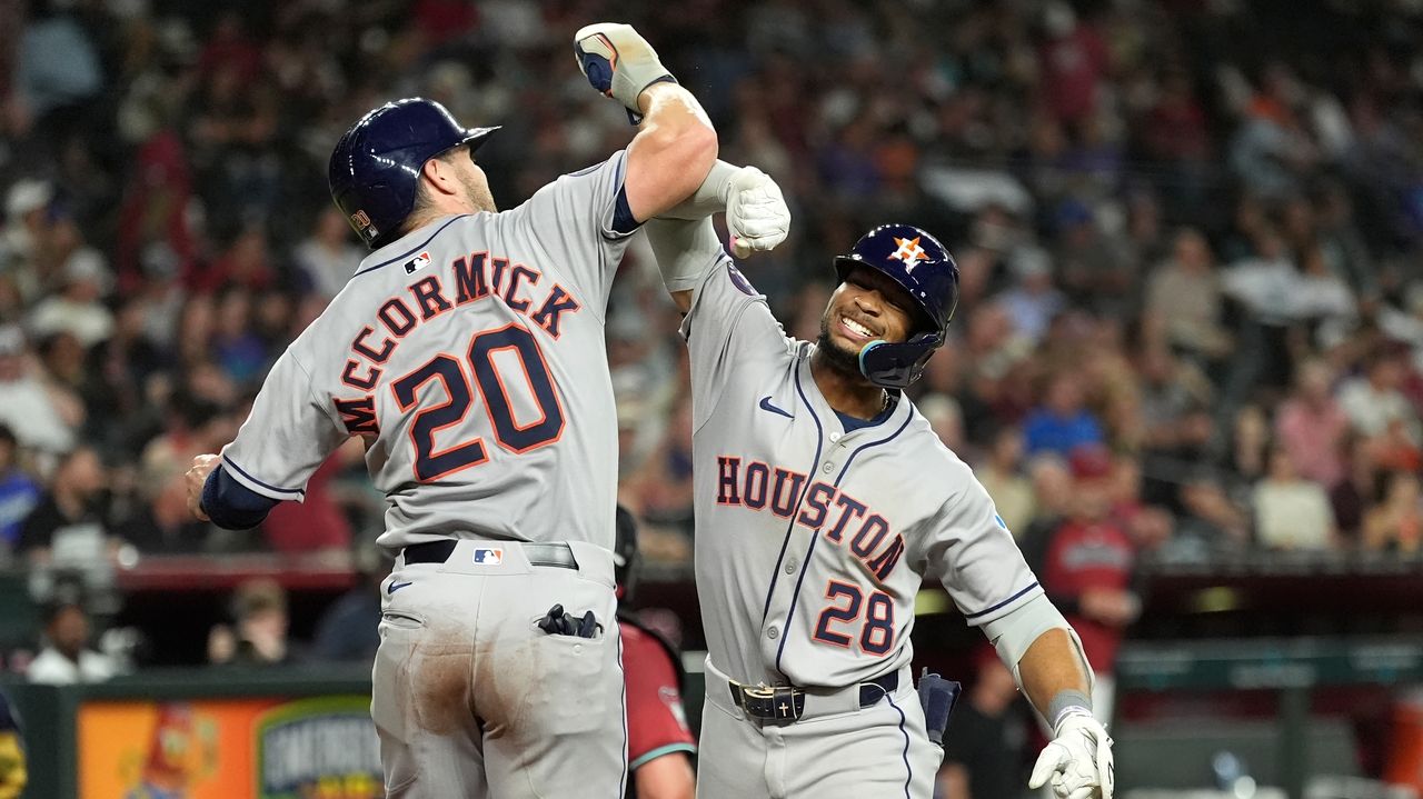 Brice Matthews hits first 2 big-league homers, leads Astros past the D-backs 6-3