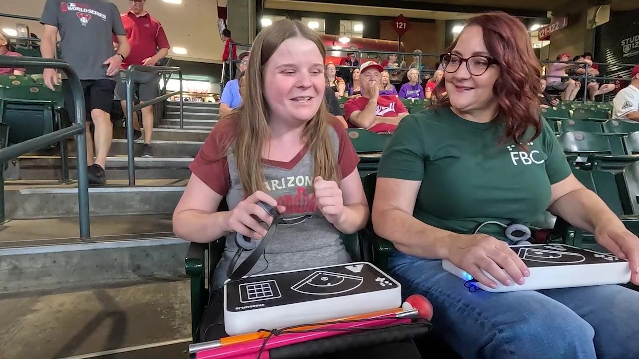 Blind Arizona Diamondbacks fans can now feel the game at Chase Field