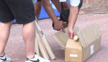 Former Wayne State teammates deliver custom bats to Detroit Tigers, Blue Jays ahead of 3-game series