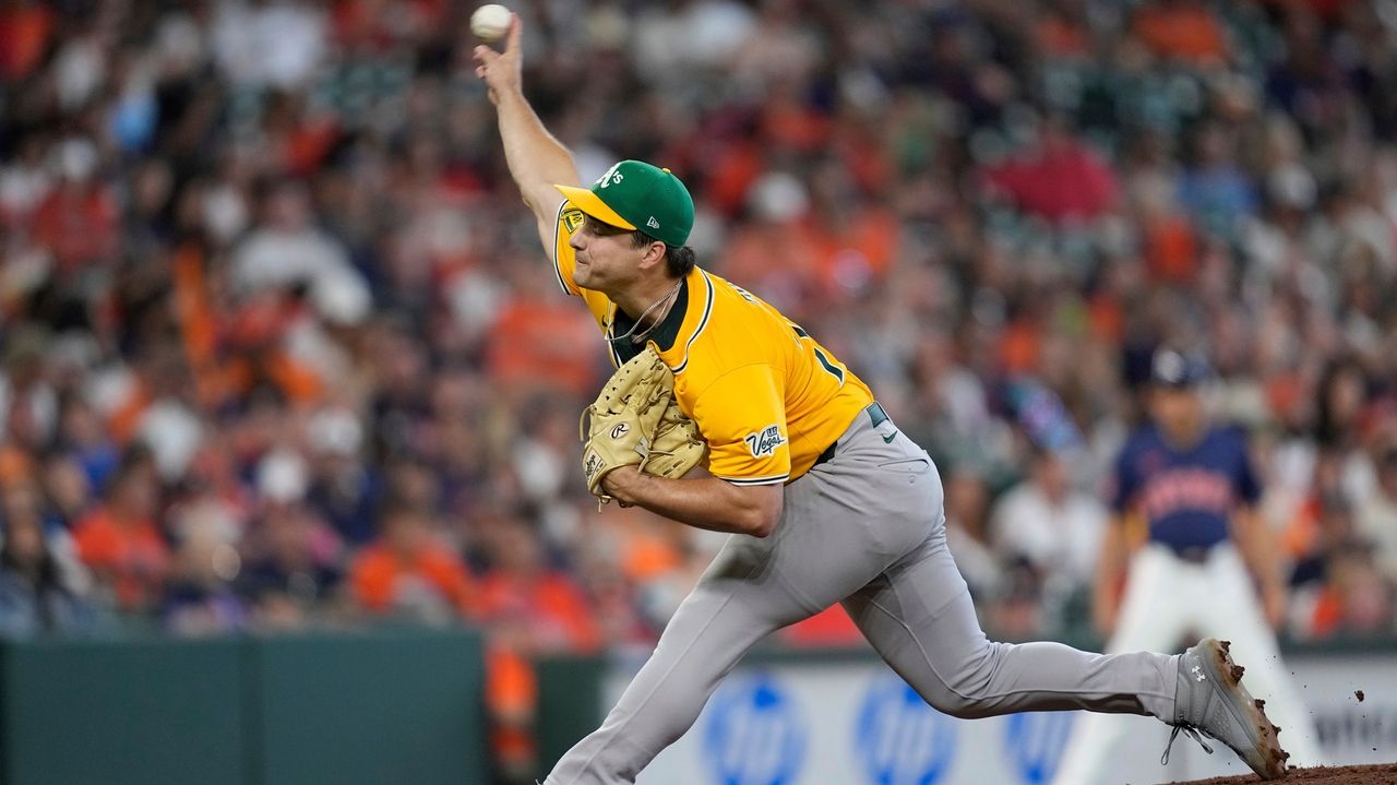 Andujar, Langeliers homer in 1st, A's beat Astros 7-1 to complete series sweep
