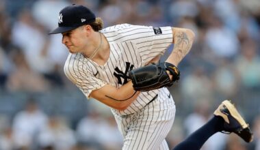 Yankees' Cam Schlittler struggles with command, hit hard by Rays