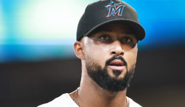 Miami Marlins pitcher Sandy Alcántara