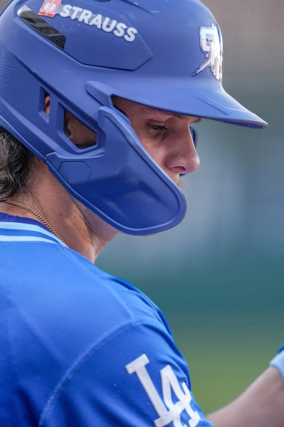 Oklahoma City infielder Alex Freeland (5) walks to the plate during a minor league baseball game between the Oklahoma City Comets and the Sugar Land Space Cowboys at Chickasaw Bricktown Ballpark in Oklahoma City, on Thursday, July 10, 2025.