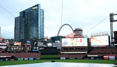 Atlanta Braves at Cardinals rain delay updates