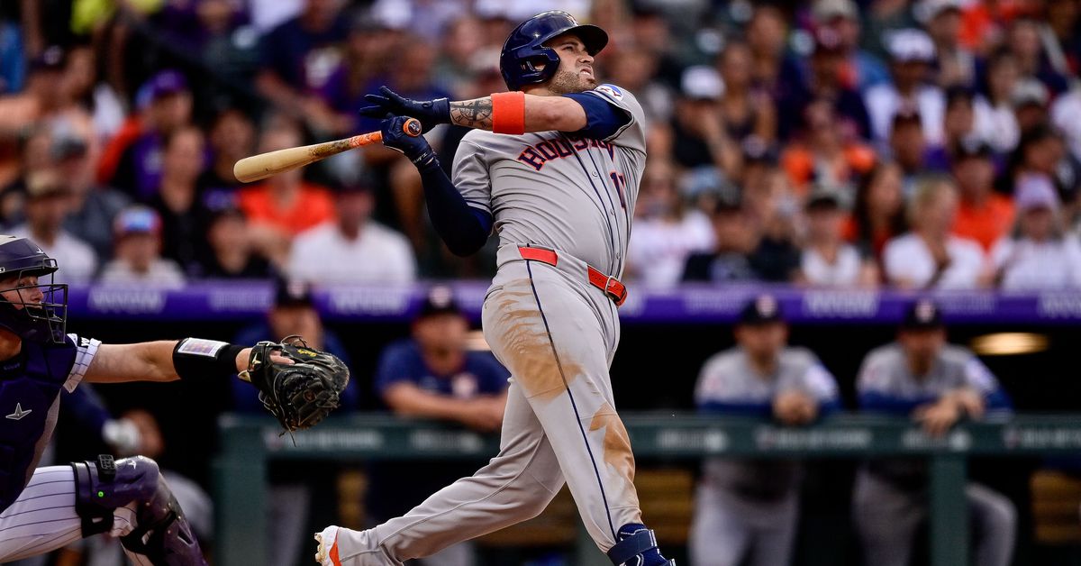 Caratini Slam Puts Astros on Top of the Rockies, 6-5