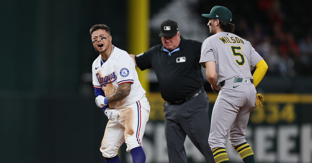 A night of firsts ends in victory for Texas Rangers over Athletics
