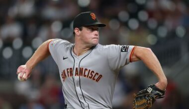 Who starts for the San Francisco Giants on Monday?