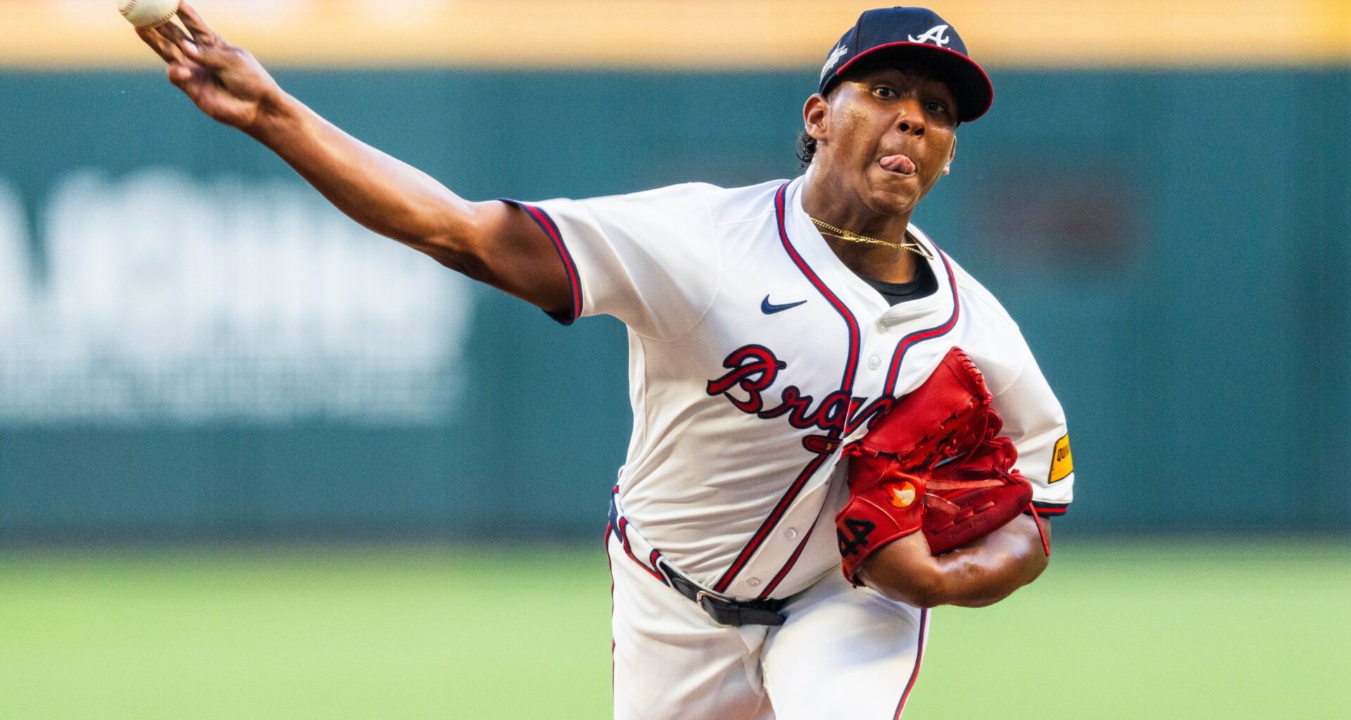 Fuentes pitches well as Braves defeat Angels 8-3