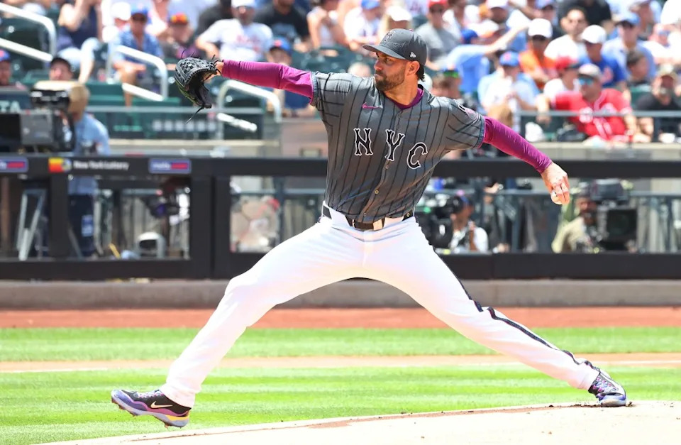 David Peterson (23) pitches in the first inning when the New York Mets played the Cincinnati Reds Sunday, July 20, 2025 at Citi Field in Queens, NY. Robert Sabo for NY Post