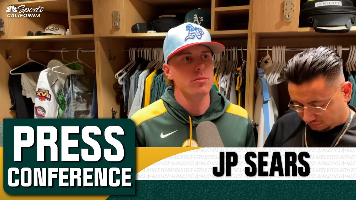 Athletics’ JP Sears discusses stellar outing in win over Giants – NBC Sports Bay Area & California