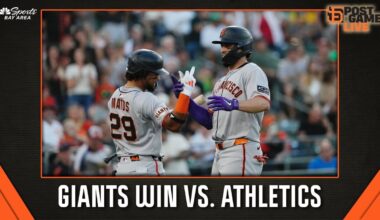 Giants’ three-run fifth inning fuels 6-2 victory over Athletics – NBC Sports Bay Area & California